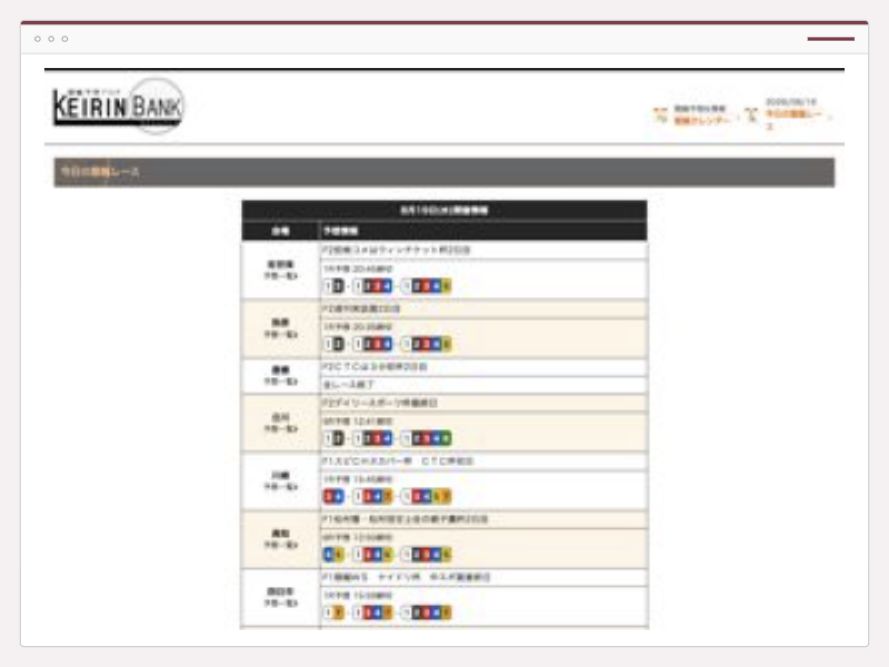 バンク（BANK）のサイト画面